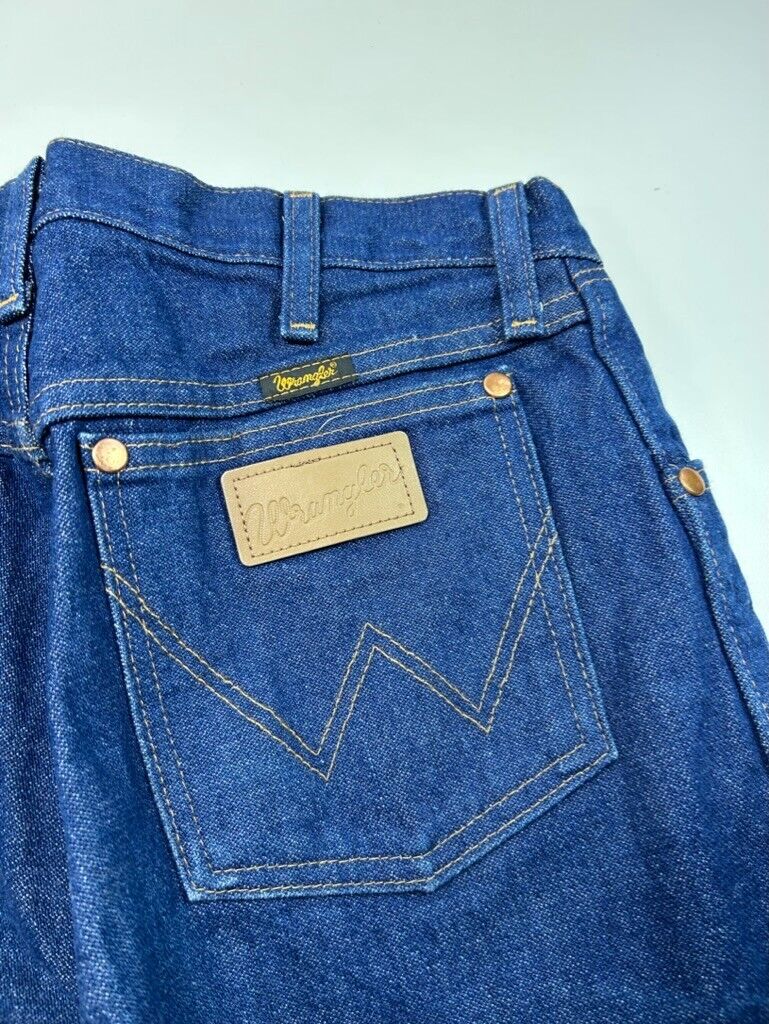 Vintage Wrangler Western Style Dark Wash Denim Pants Size 31