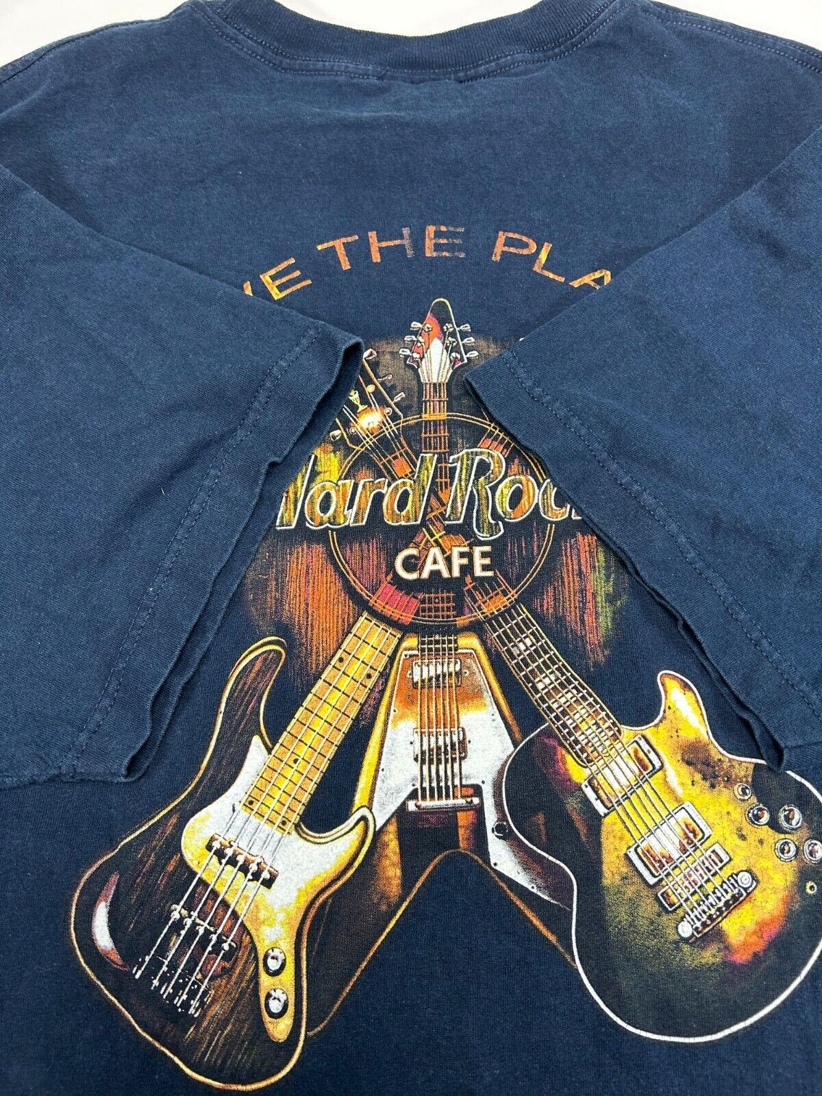 Vintage Hard Rock Cafe Niagra Destination Music Graphic T-Shirt Size 2XL Blue