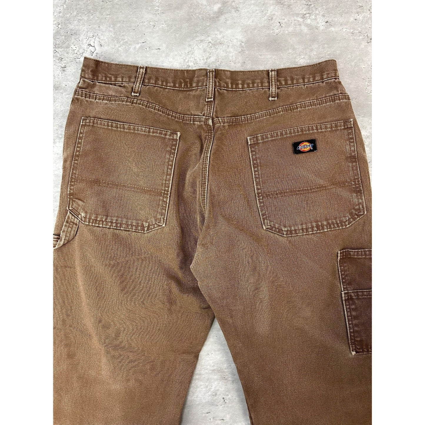 Dickies Canvas Workwear Carpenter Pants Size 37 Brown