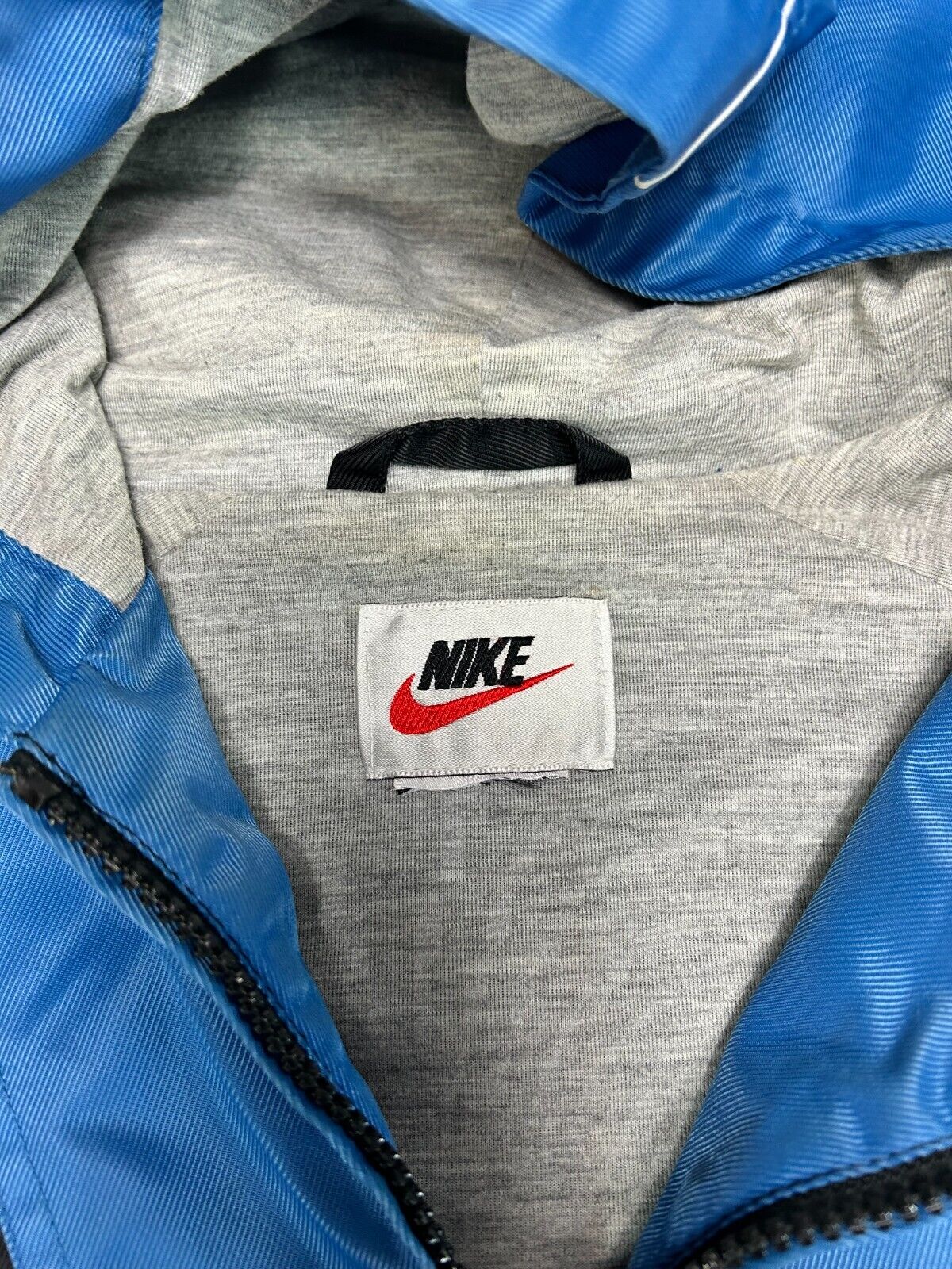 Vintage 90s Nike Embroidered Mini Swoosh Nylon Windbreaker Jacket Size XL