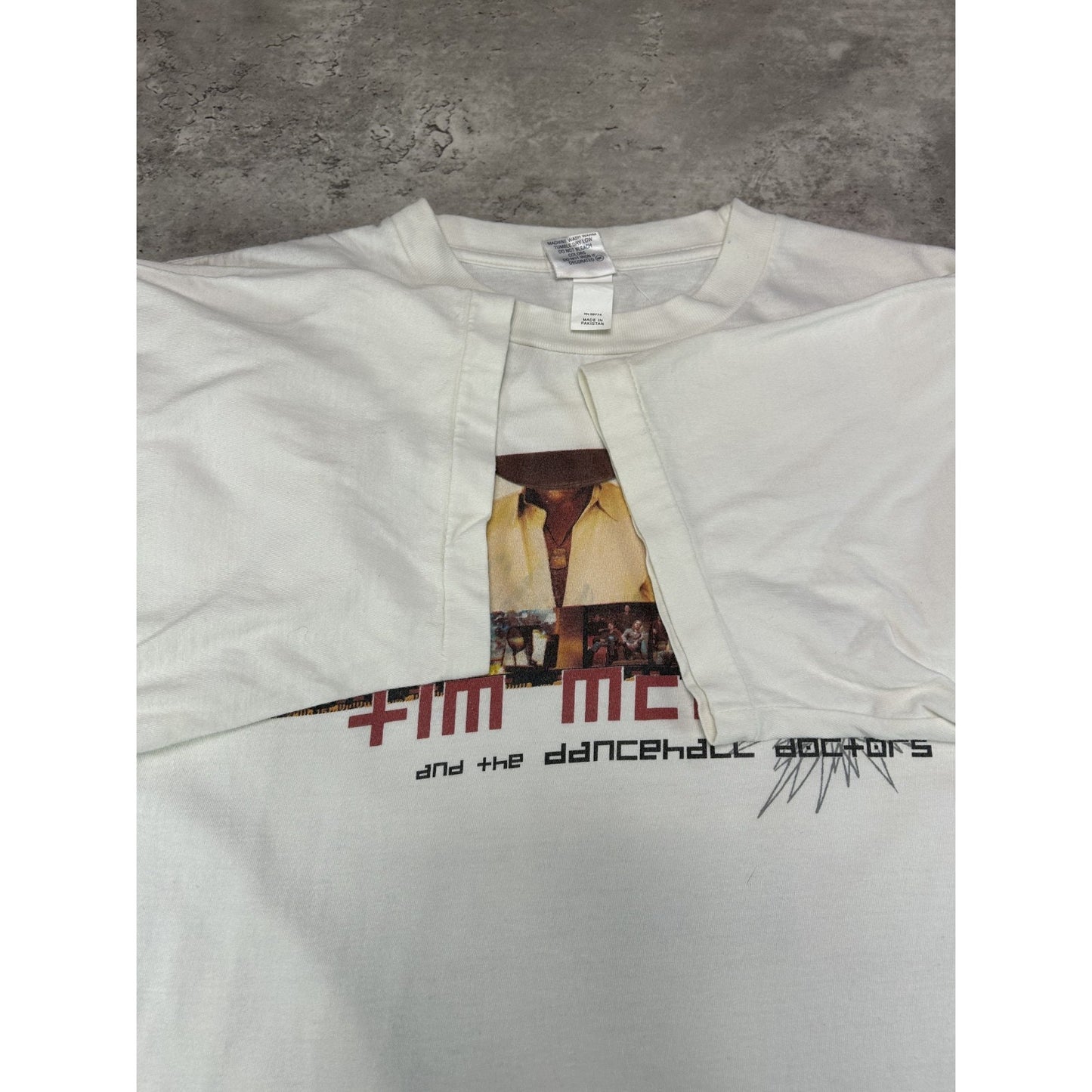Vintage 2003 Tim McGraw One Band Tour Country Music T-Shirt Size Large White
