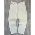Vintage 90s Levis Red Tab 540 White Denim Pants Size 36