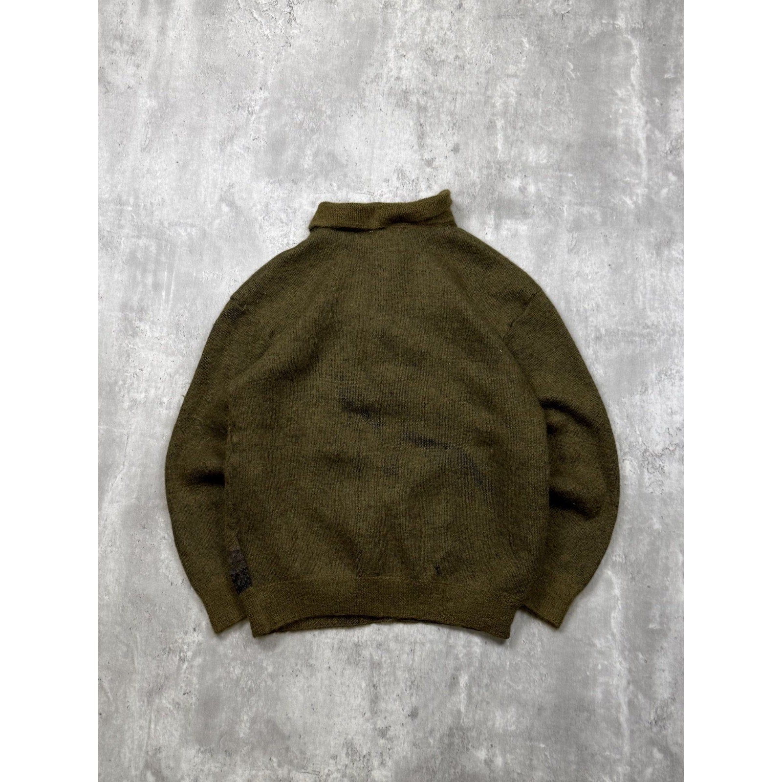 Vintage Montecelli Embroidered Golf 1/4 Button Knit Sweater Size Small