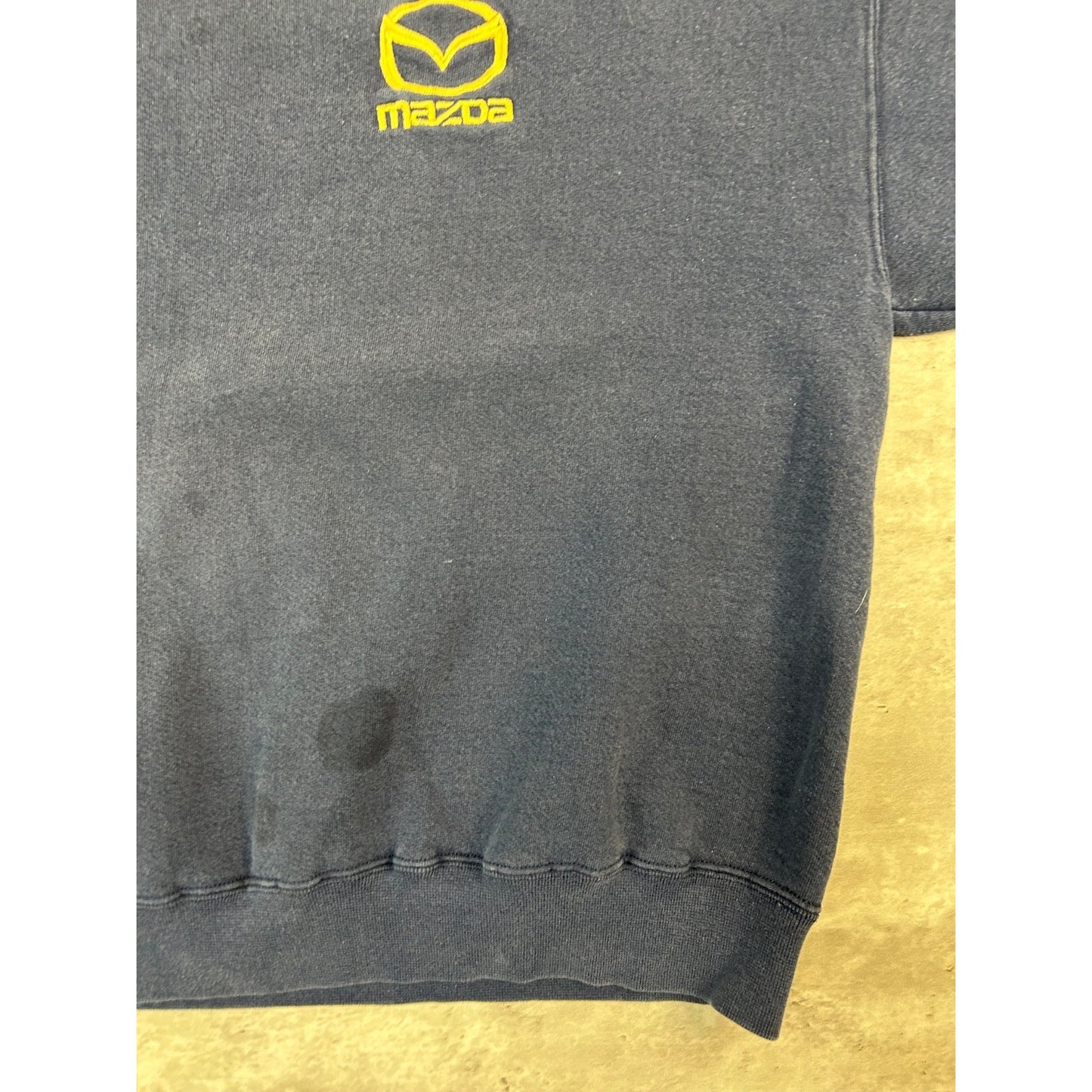 Vintage 90s Mazda Embroidered Car Logo Crewneck Sweatshirt Size 2XL