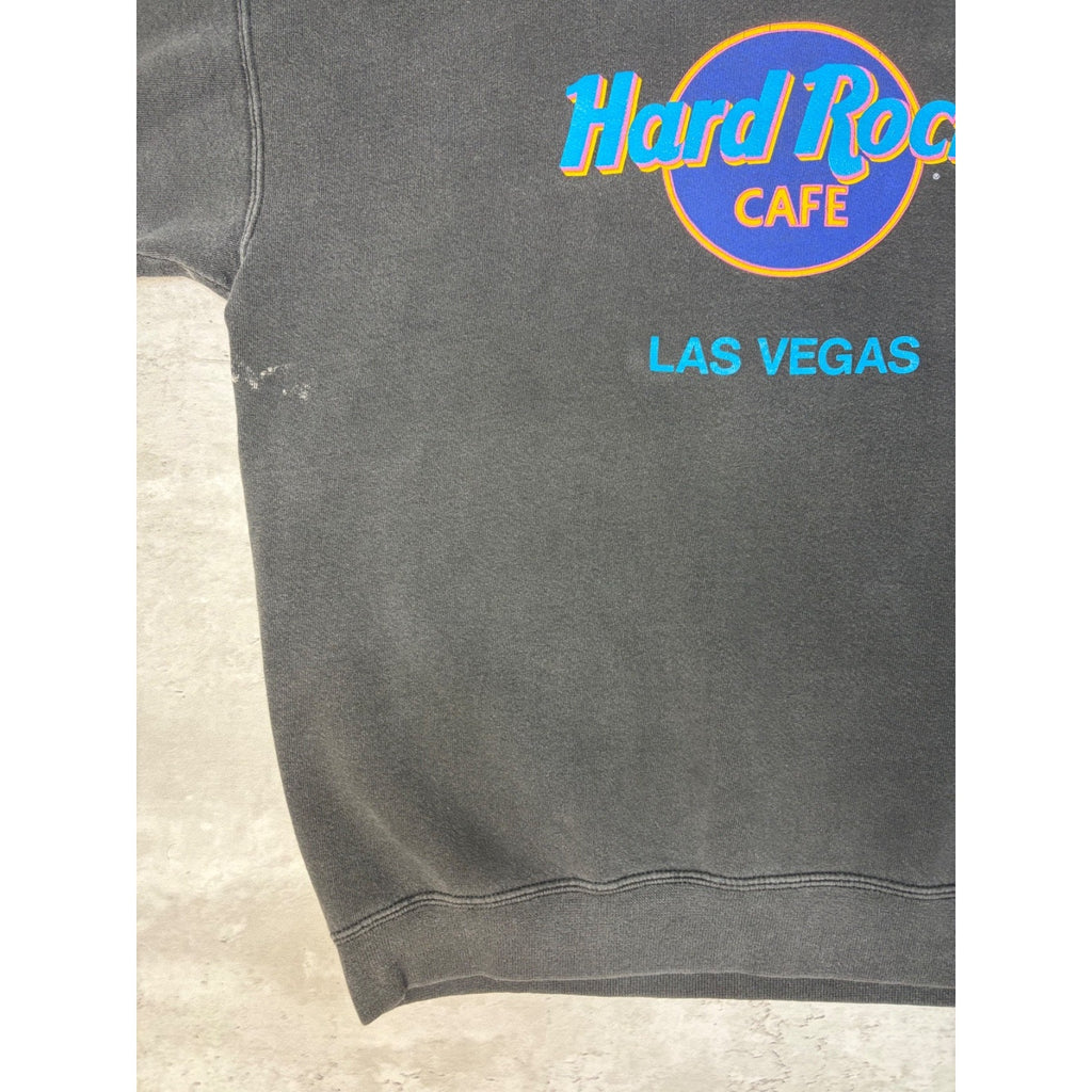 Vintage 90s Hard Rock Cafe Las Vegas Destination Graphic Sweatshirt Size XL