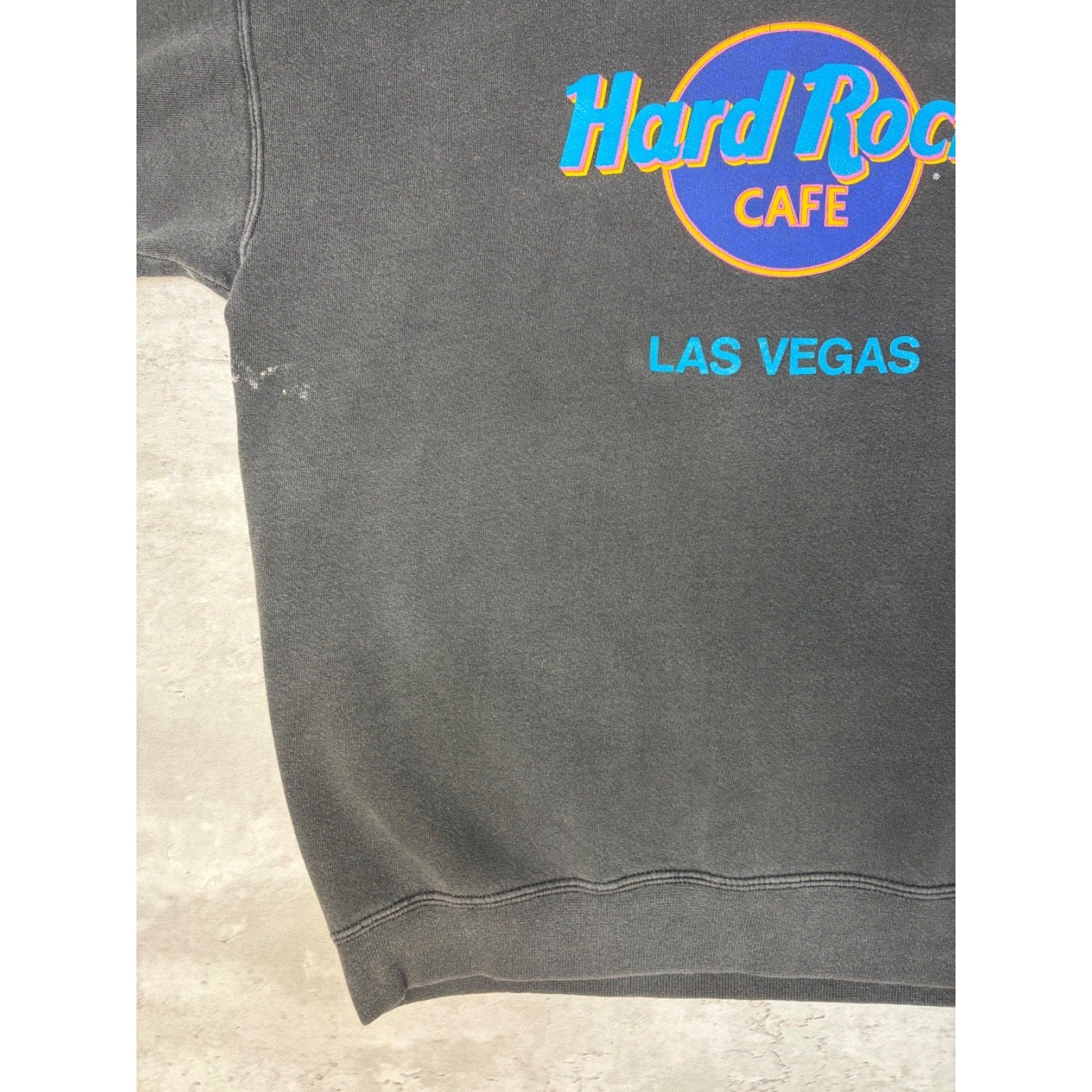 Vintage 90s Hard Rock Cafe Las Vegas Destination Graphic Sweatshirt Size XL