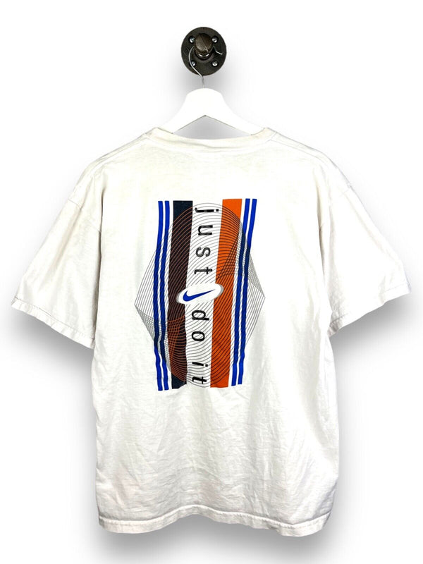 Vintage 90s Nike Just Do It Graphic Print T-Shirt Size Medium White