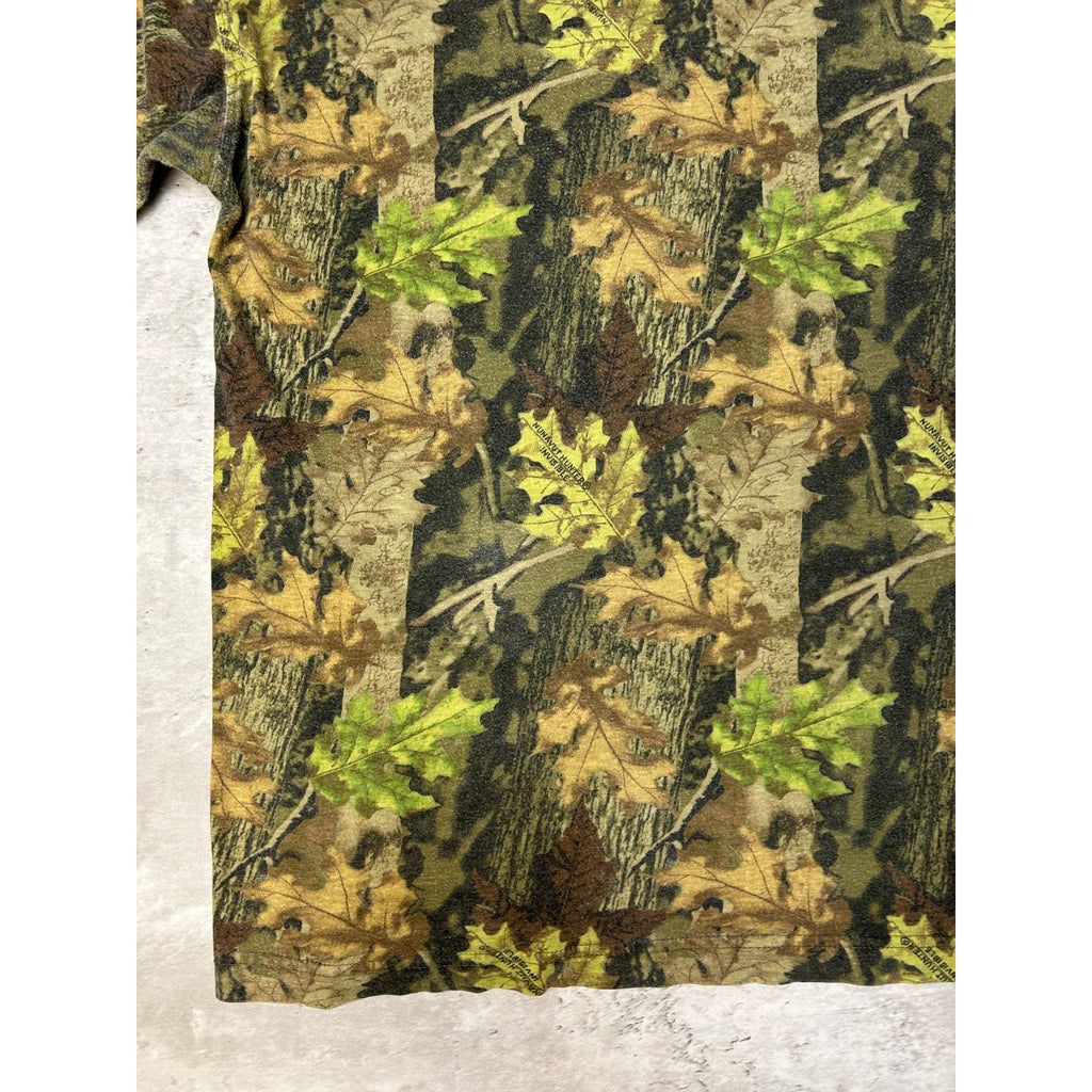 Vintage 90s Nunavut Hunter Tree Camo Hunting Long Sleeve T-Shirt Size Large