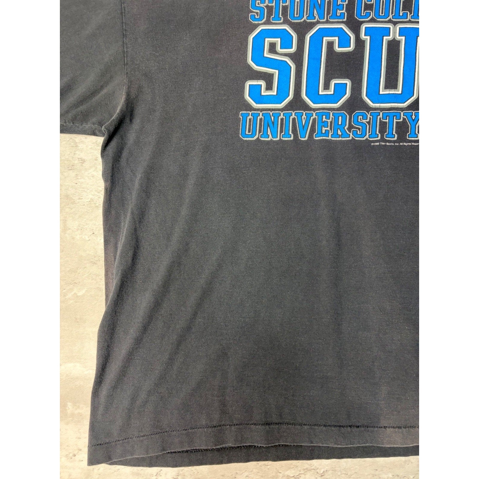 Vintage 1998 WWF Stone Cold University Wrestling Graphic T-Shirt Size 2XL