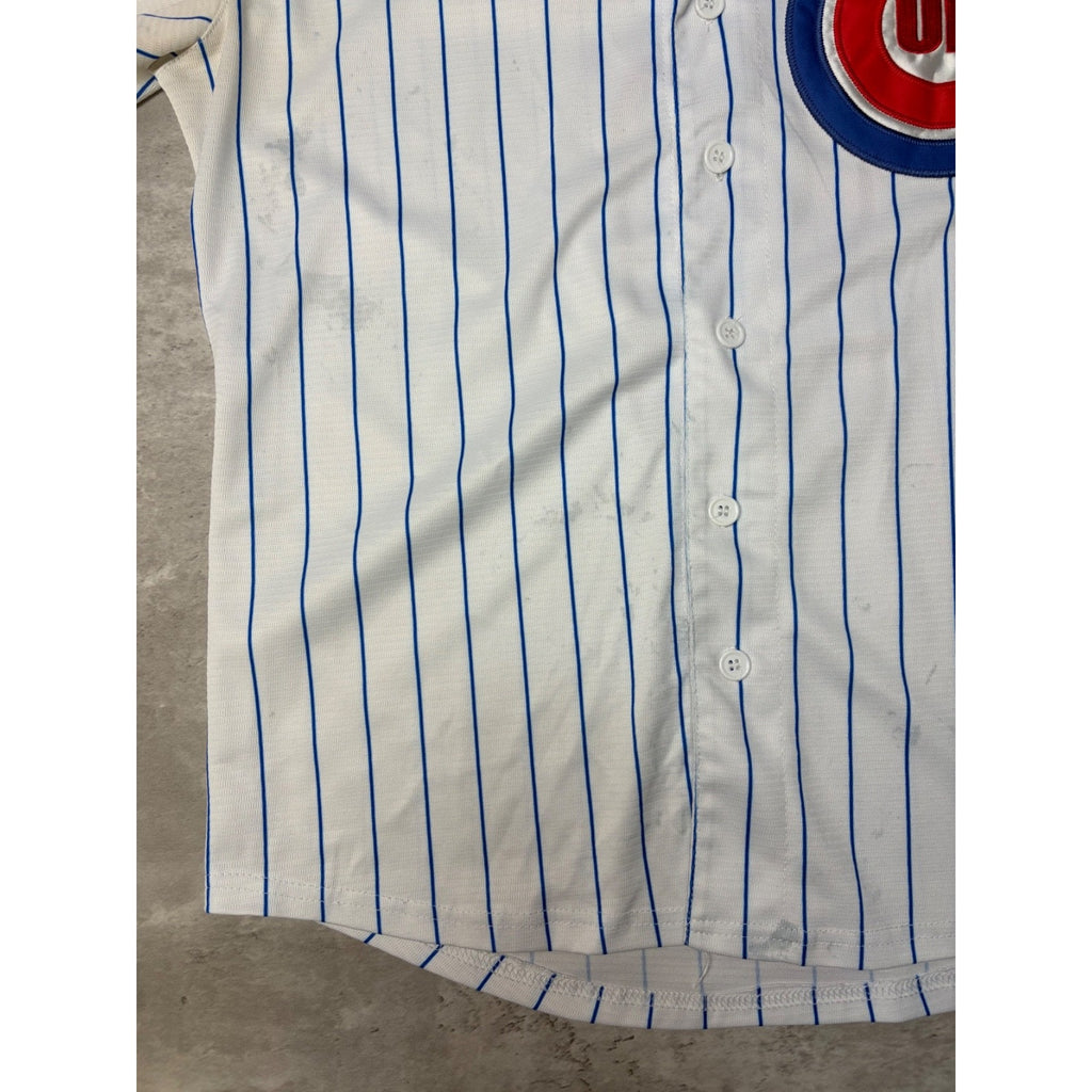 Javier Baez #9 Chicago Cubs MLB Stitched Pinstripe Baseball Jersey Size Large