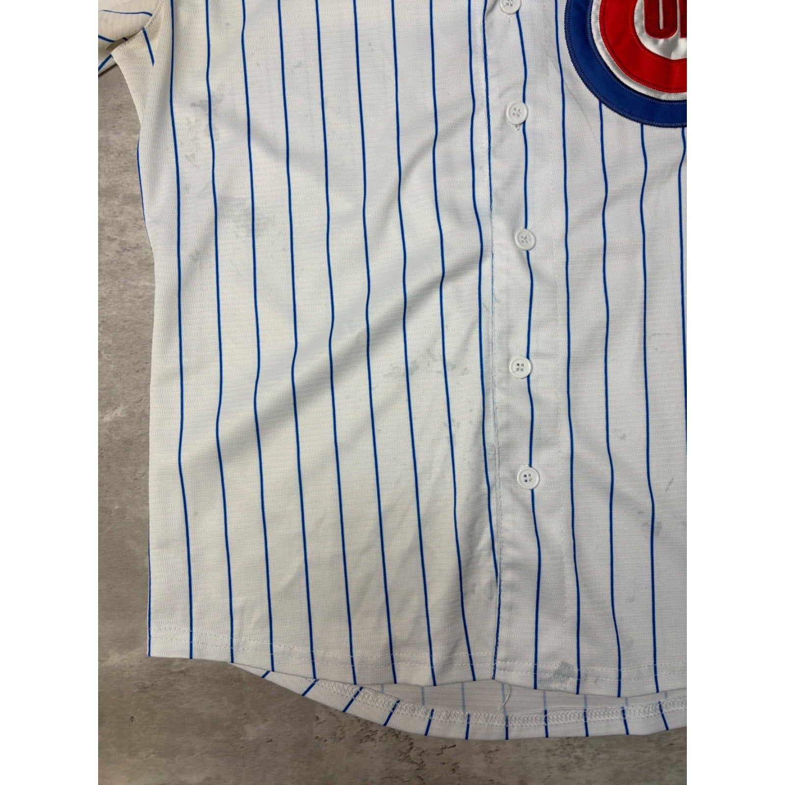 Javier Baez #9 Chicago Cubs MLB Stitched Pinstripe Baseball Jersey Size Large