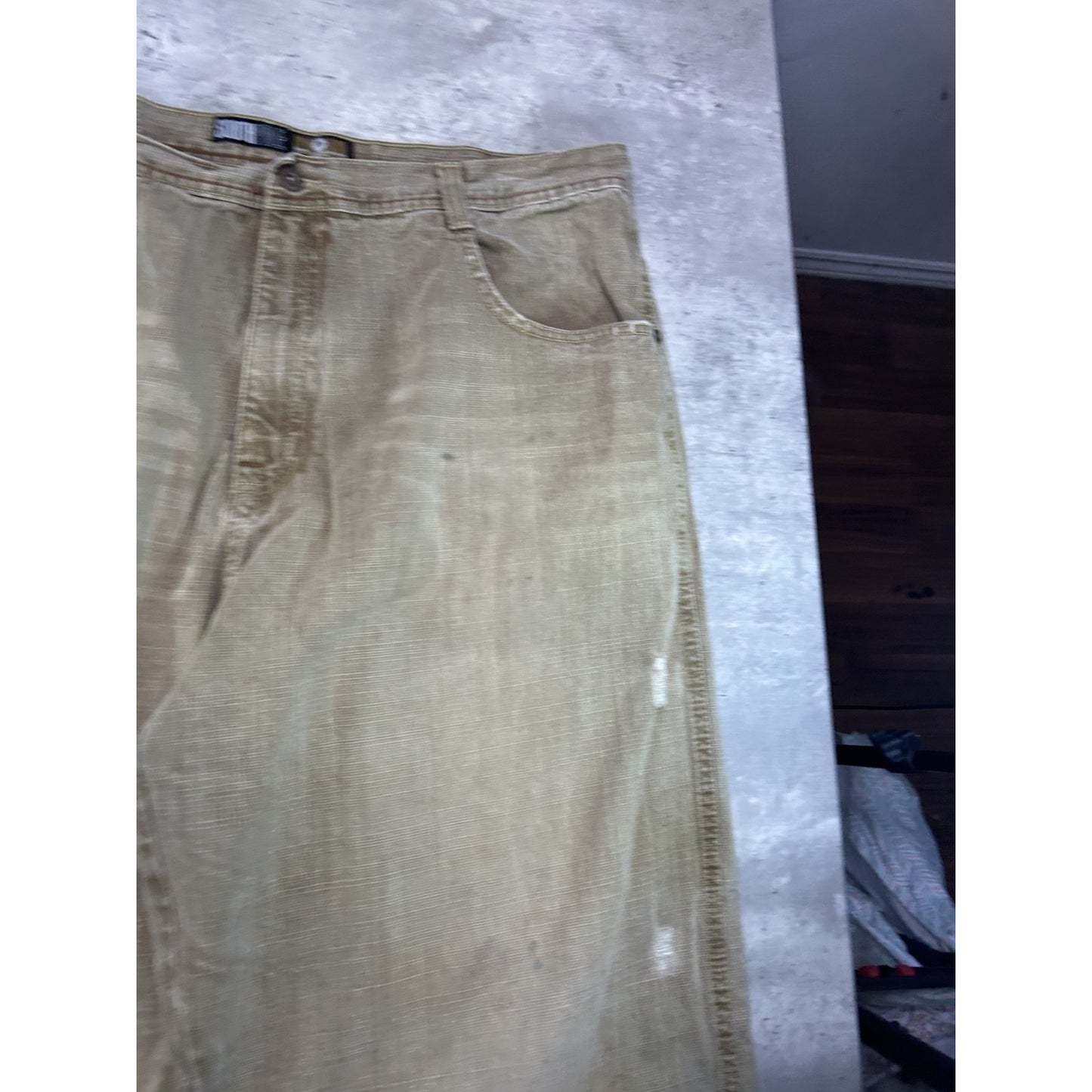 Vintage Y2K South Pole Distressed Baggy Fit Khaki Pants Size 41