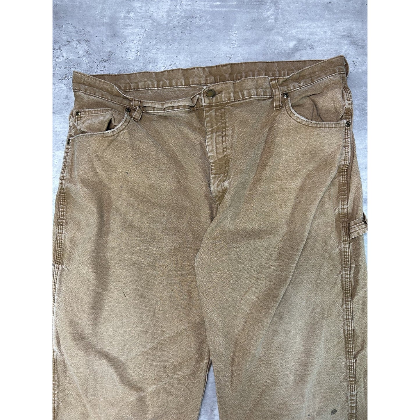 Dickies Canvas Workwear Carpenter Pants Size 40 Beige