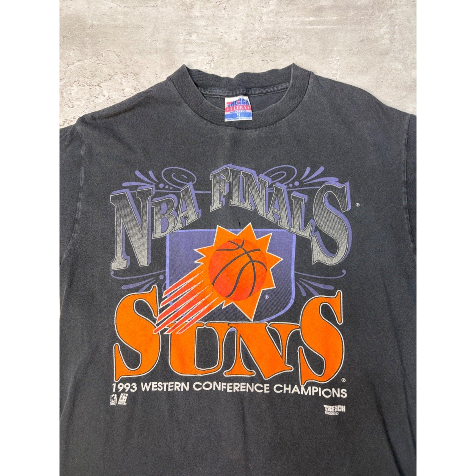 1993 Phoenix Suns NBA Western Conference Champs Graphic T-Shirt Size Medium