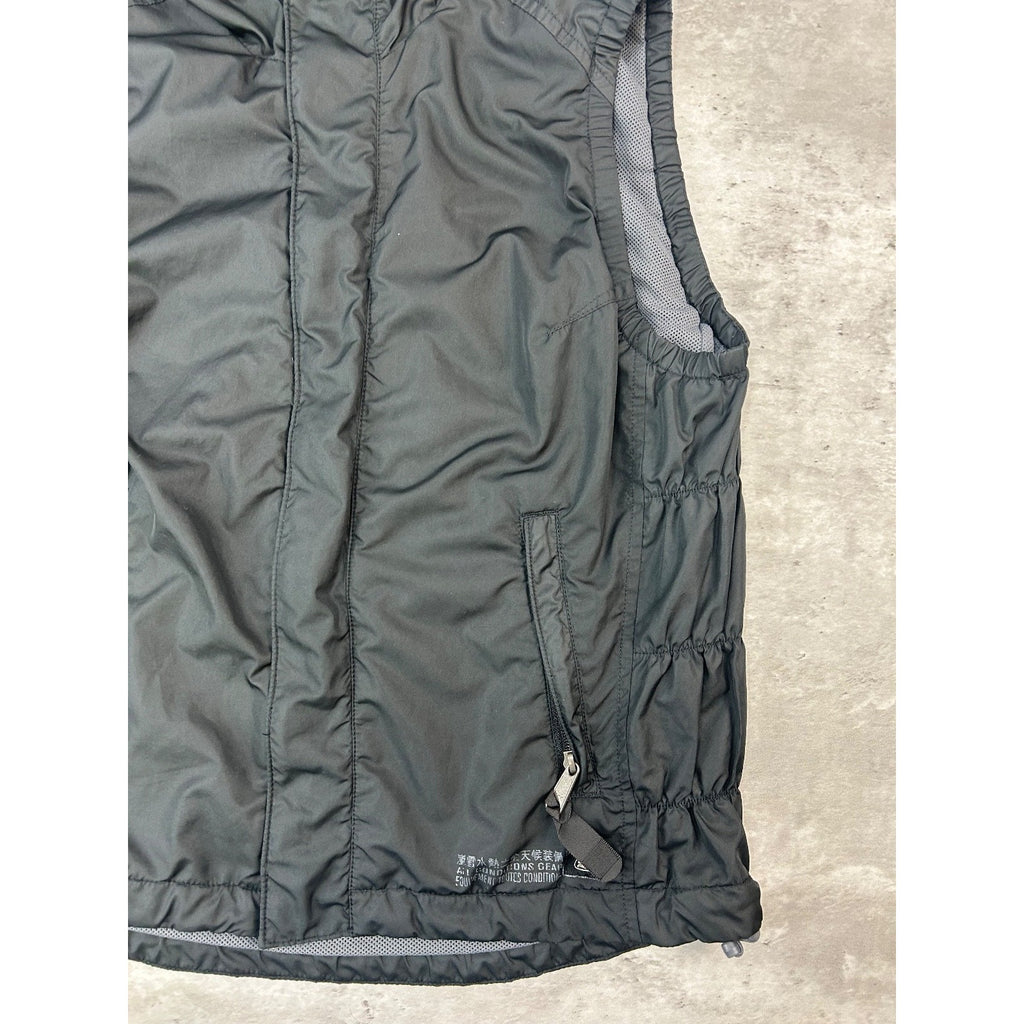 Vintage 2000s Nike ACG Nylon Hooded Full Zip Vest Size YOUTH Medium Black