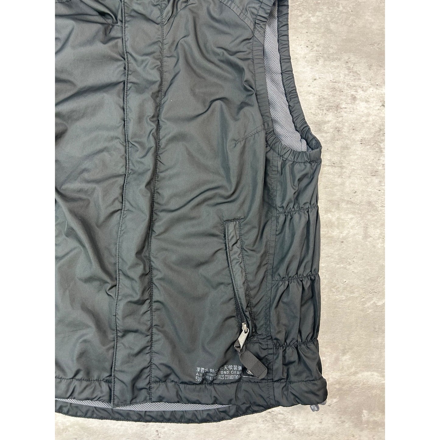 Vintage 2000s Nike ACG Nylon Hooded Full Zip Vest Size YOUTH Medium Black