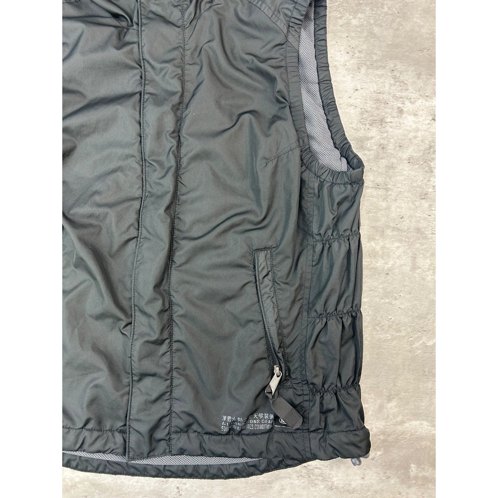 Vintage 2000s Nike ACG Nylon Hooded Full Zip Vest Size YOUTH Medium Black