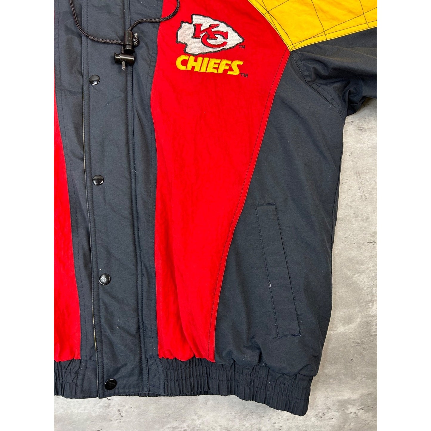 Vintage 90s Kansas City Chiefs NFL Embroidered Insulated Starter Jacket Medium