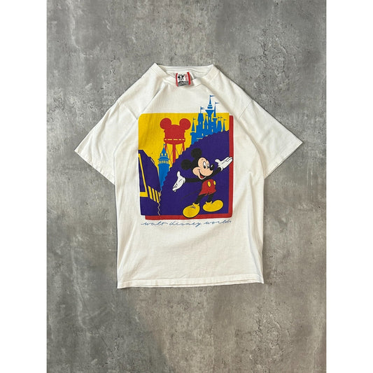 Vintage 80s Disney Mickey Mouse Cartoon Character Graphic T-Shirt Size Medium