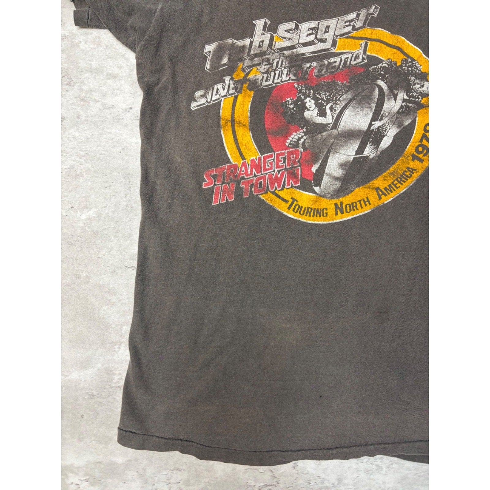 1978 Bob Seger And The Silver Bullet Band Tour Graphic T-Shirt Size Medium