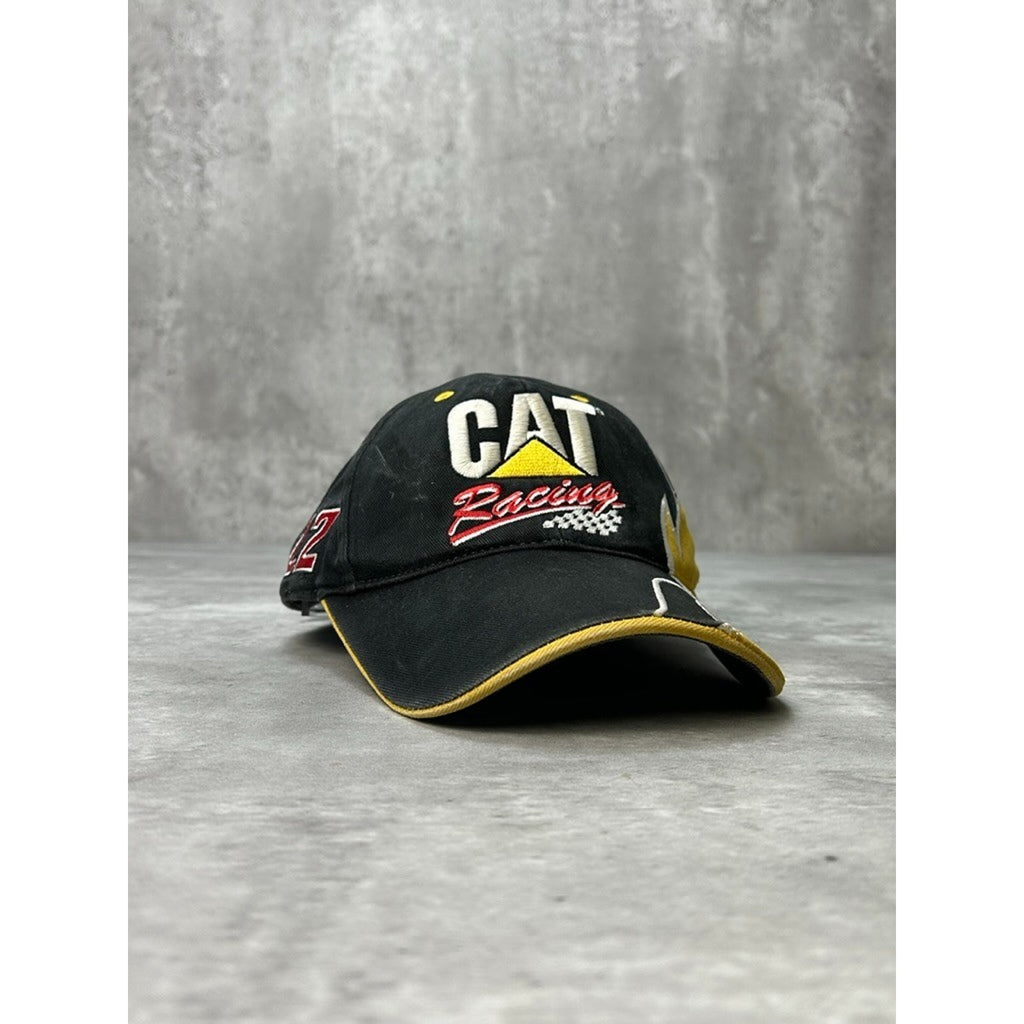 Vintage 2006 Cat Racing Embroidered Nascar Spellout Strapback Hat OSFA