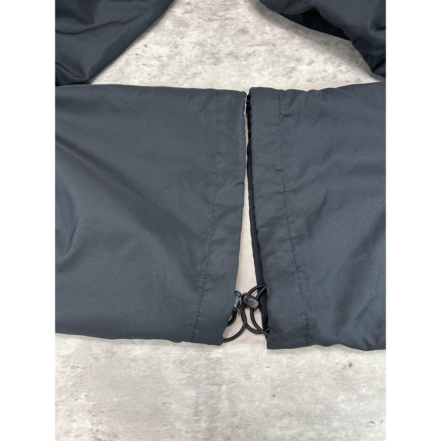 Vintage 2000s Nike Embroidered Swoosh Nylon Track Pants Size Large Black