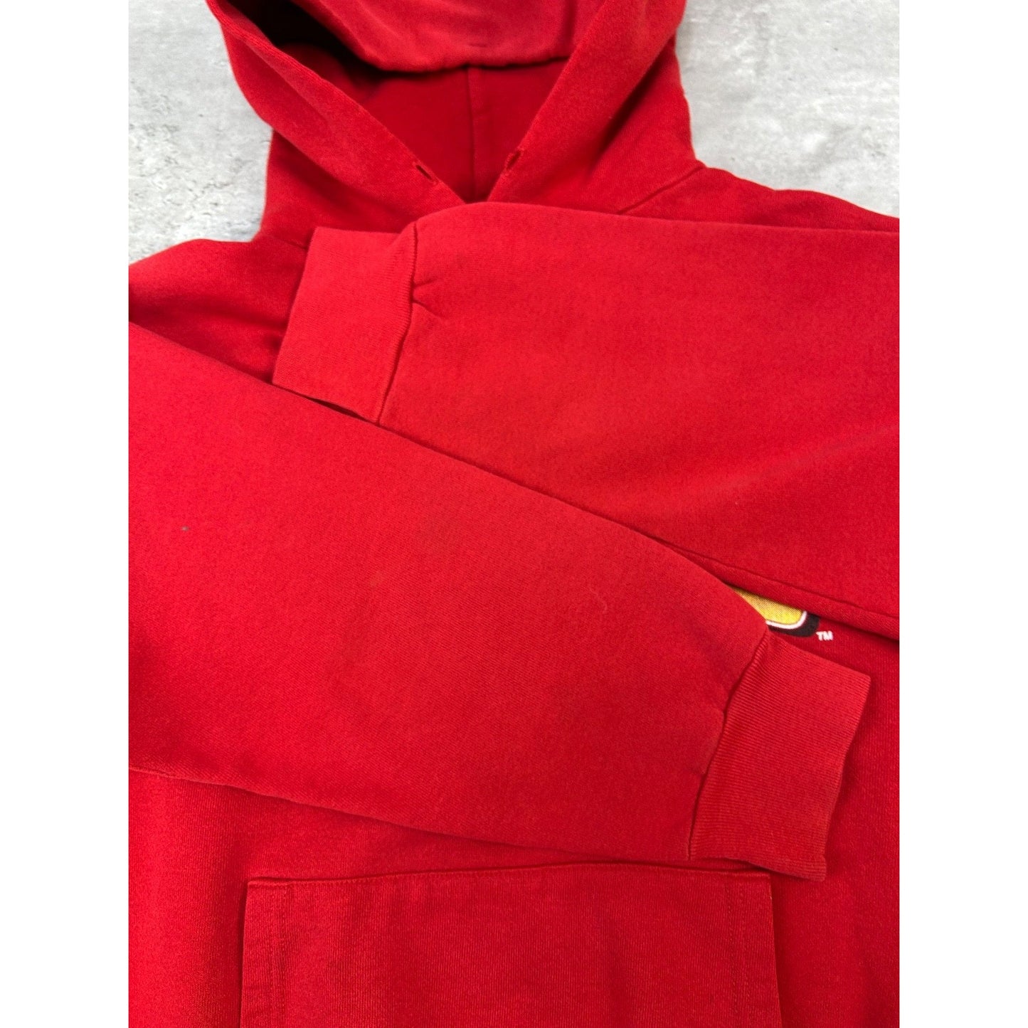 Vintage 1993 Kansas City Chiefs NFL Graphic Spellout Hooded Sweatshirt Sz Large