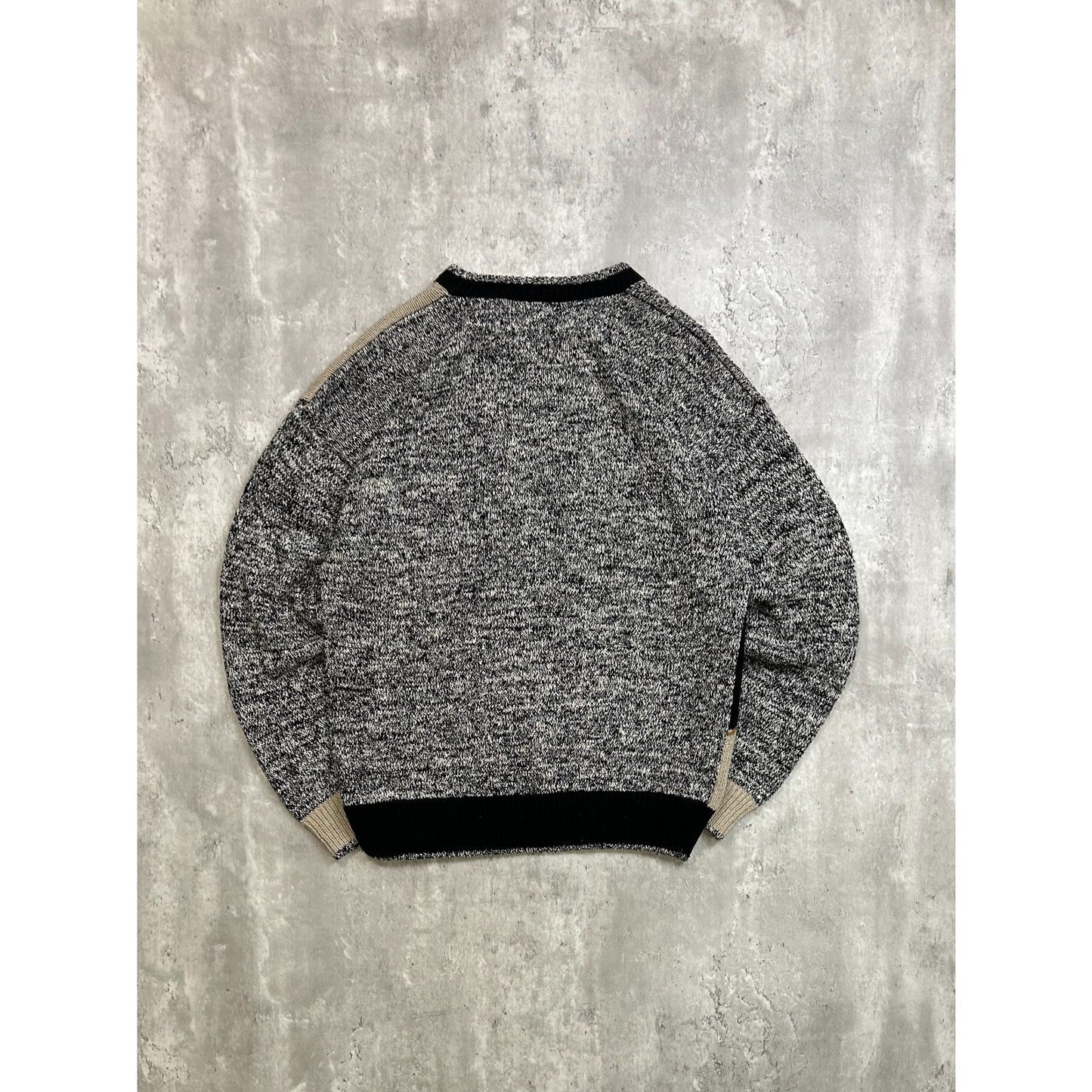 Vintage Croft & Barrow Abstract Print Pullover Knit Sweater Size Medium