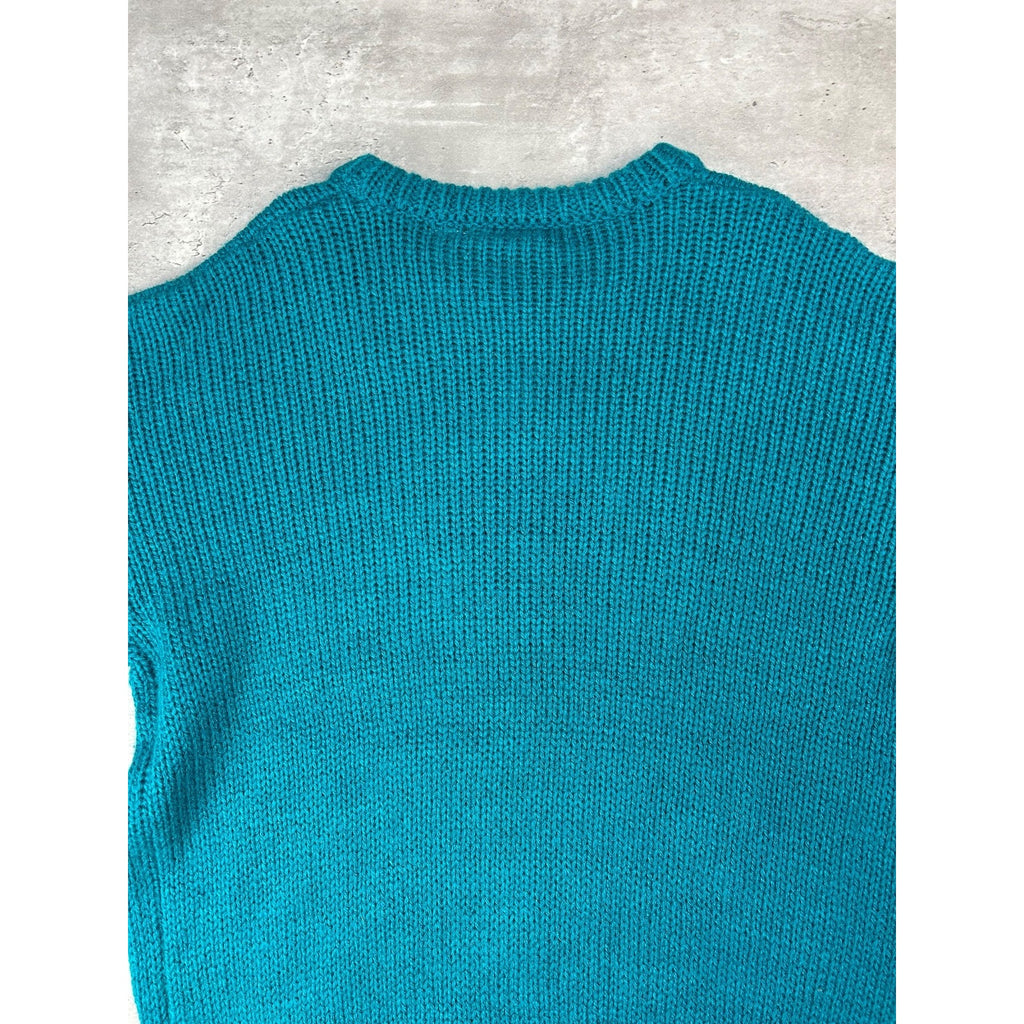 Vintage 80s/90s Sundays Geometric Print Pullover Knit Sweater Size Large