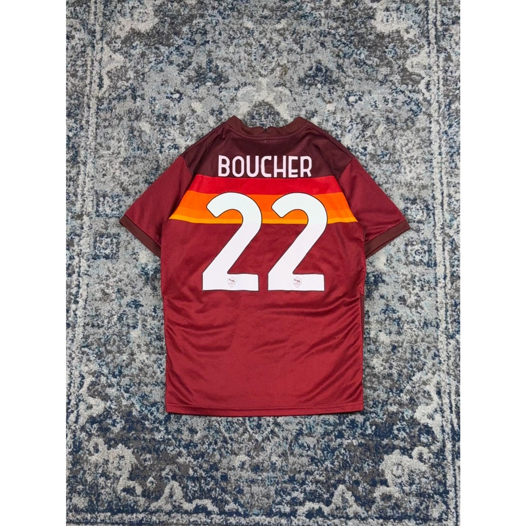 Vintage A.S. Roma Nike Embroidered Logo Soccer Jersey Size Small