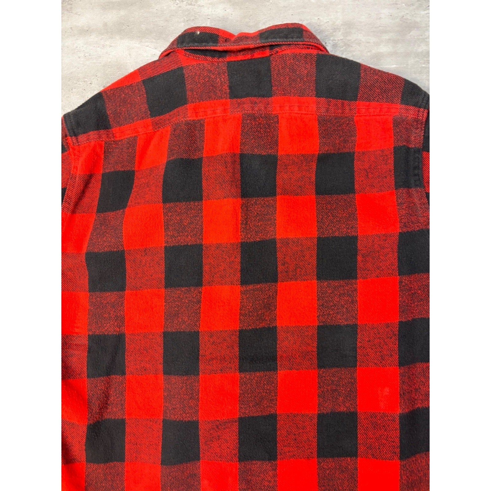 VTG 90s Private Property Plaid Long Sleeve Flannel Button Up Shirt Size Large