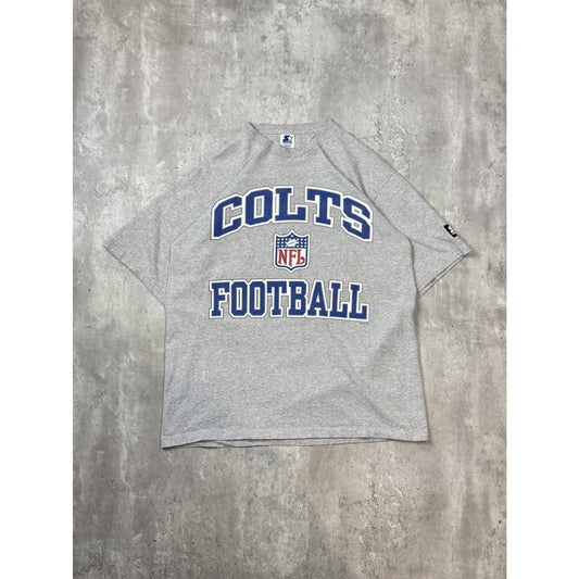 Vintage 90s Indianapolis Colts NFL Starter Spellout Football T-Shirt Size Large