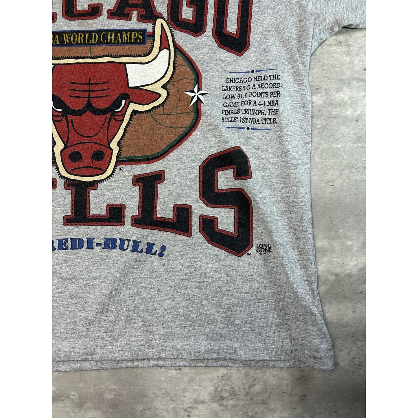 Vintage 90s Chicago Bulls NBA Graphic All Over Print 3/4 Sleeve T-Shirt Size XL