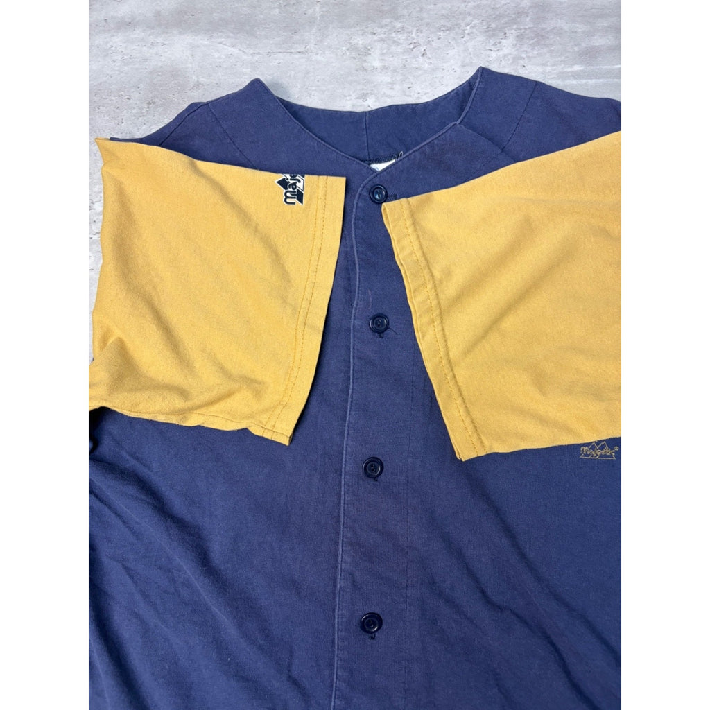 Vintage 90s Milwaukee Brewers MLB Graphic Logo Baseball Jersey Size Medium
