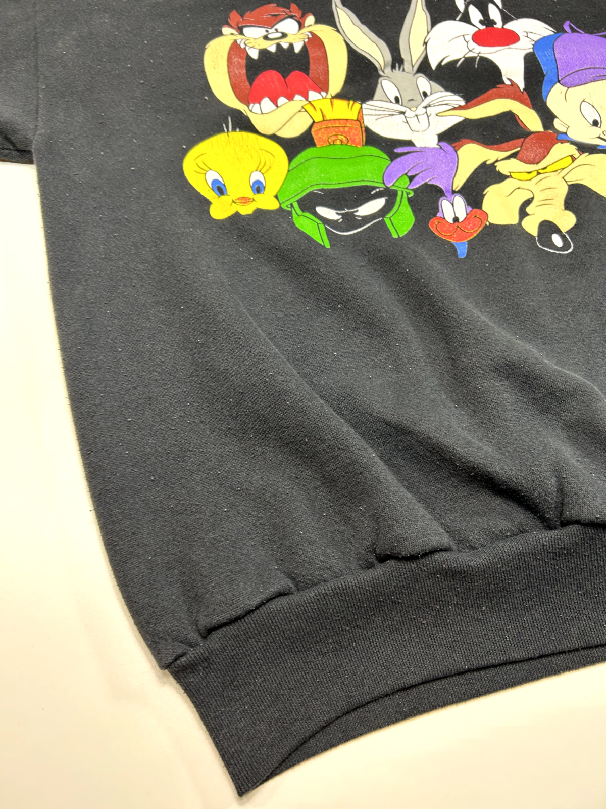 Vintage 1993 Looney Tunes Crew Cartoon Character Graphic Sweatshirt Size XL