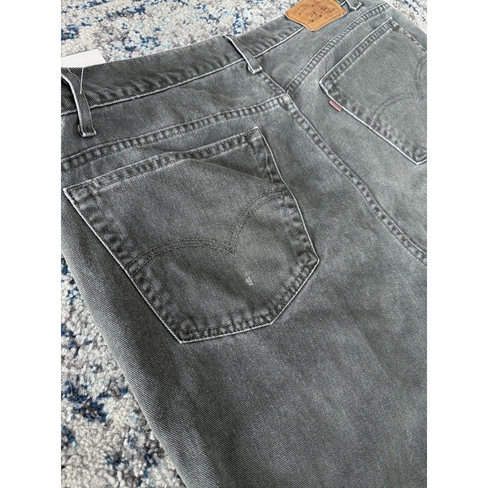 Vintage Levis 540 Brown Tab Relaxed Fit Green Denim Pants Size 41