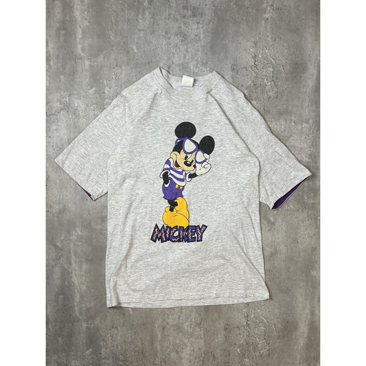 Vintage 90s Disney Mickey Mouse Cartoon Character Graphic T-Shirt Size Large