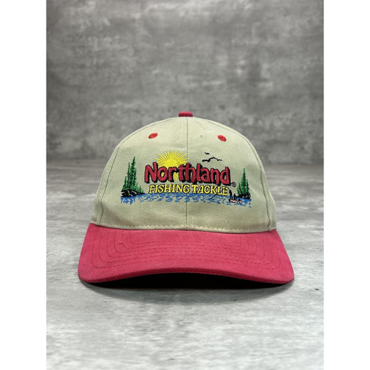 Vintage 90s Northland Fishing Tackle Embroidered Spellout Snapback Hat OSFA