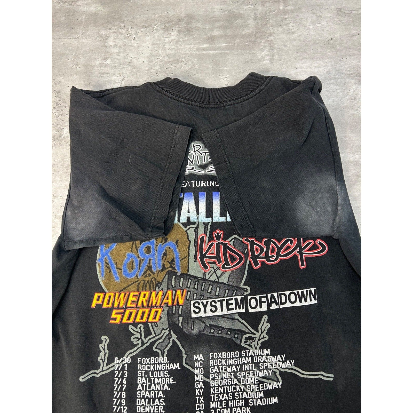 Vintage 2000 Metallica Summer Sanatorium Rock Music Tour Graphic T-Shirt Sz L