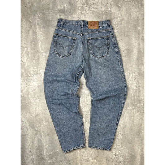 Vintage 90s Levis Red Tab 560 Light Wash Baggy Fit Denim Pants Size 32 Blue
