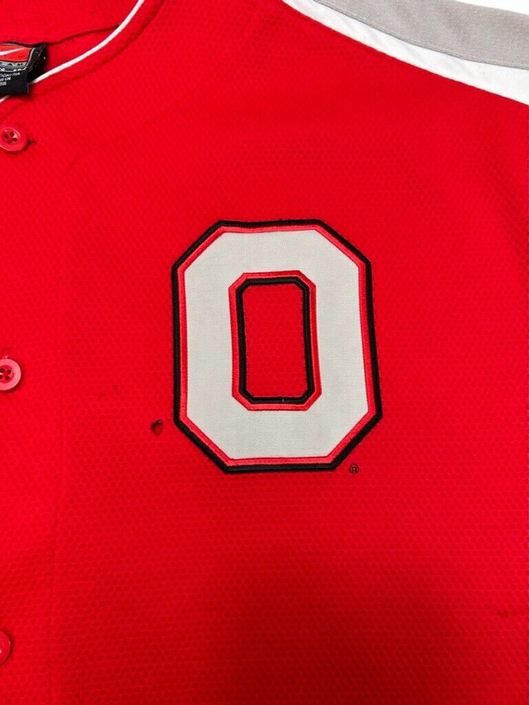 Vintage Ohio State Buckeyes NCAA Collegiate Nike Team Baseball Jersey Size Large