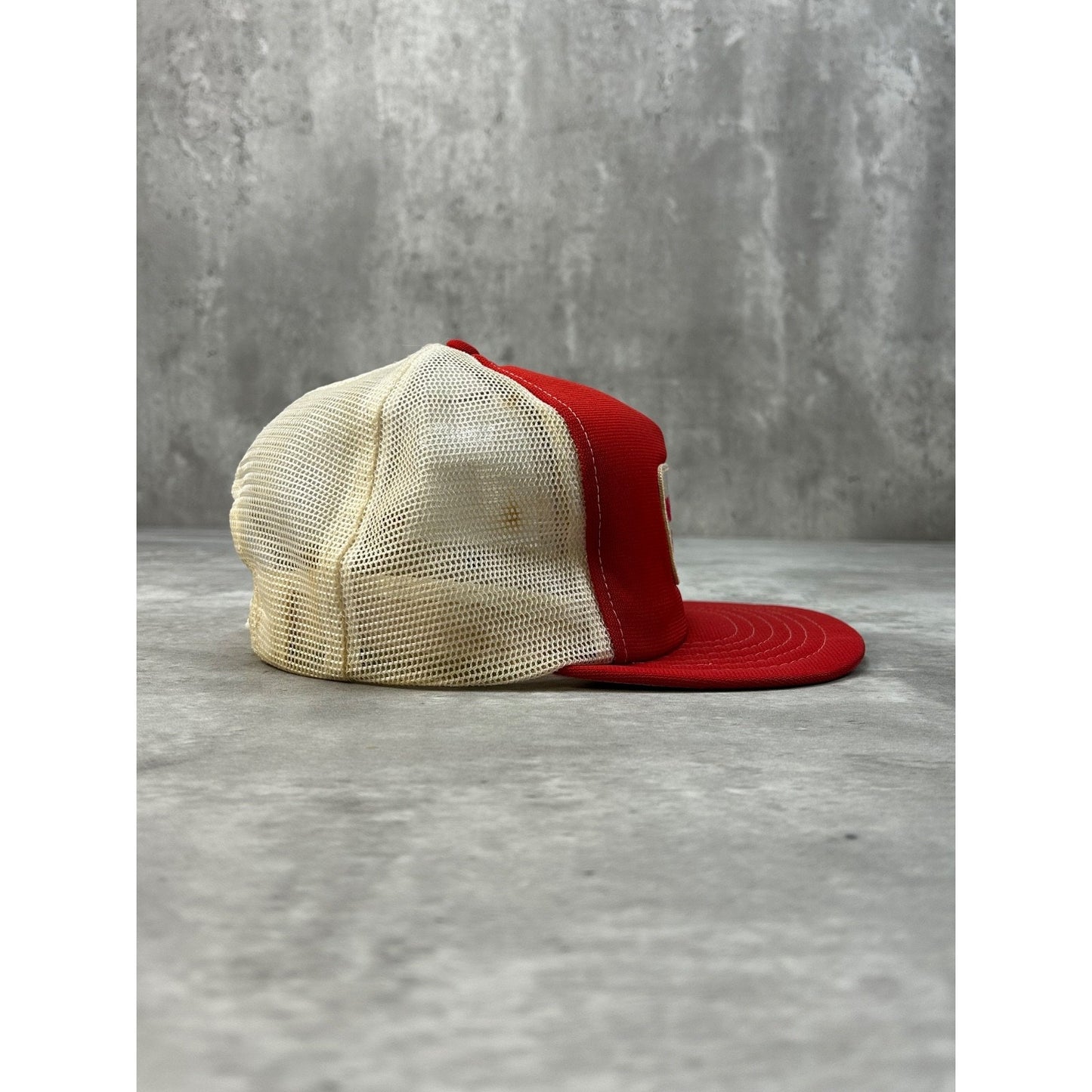 Vintage 80s McCammon Electric Embroidered Patch Trucker Snapback Hat OSFA