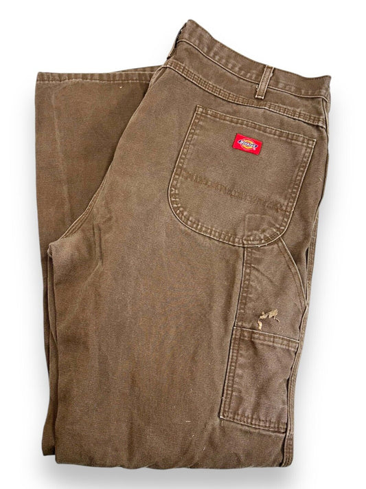 Dickies Canvas Work Wear Carpenter Pants Size 40W Brown