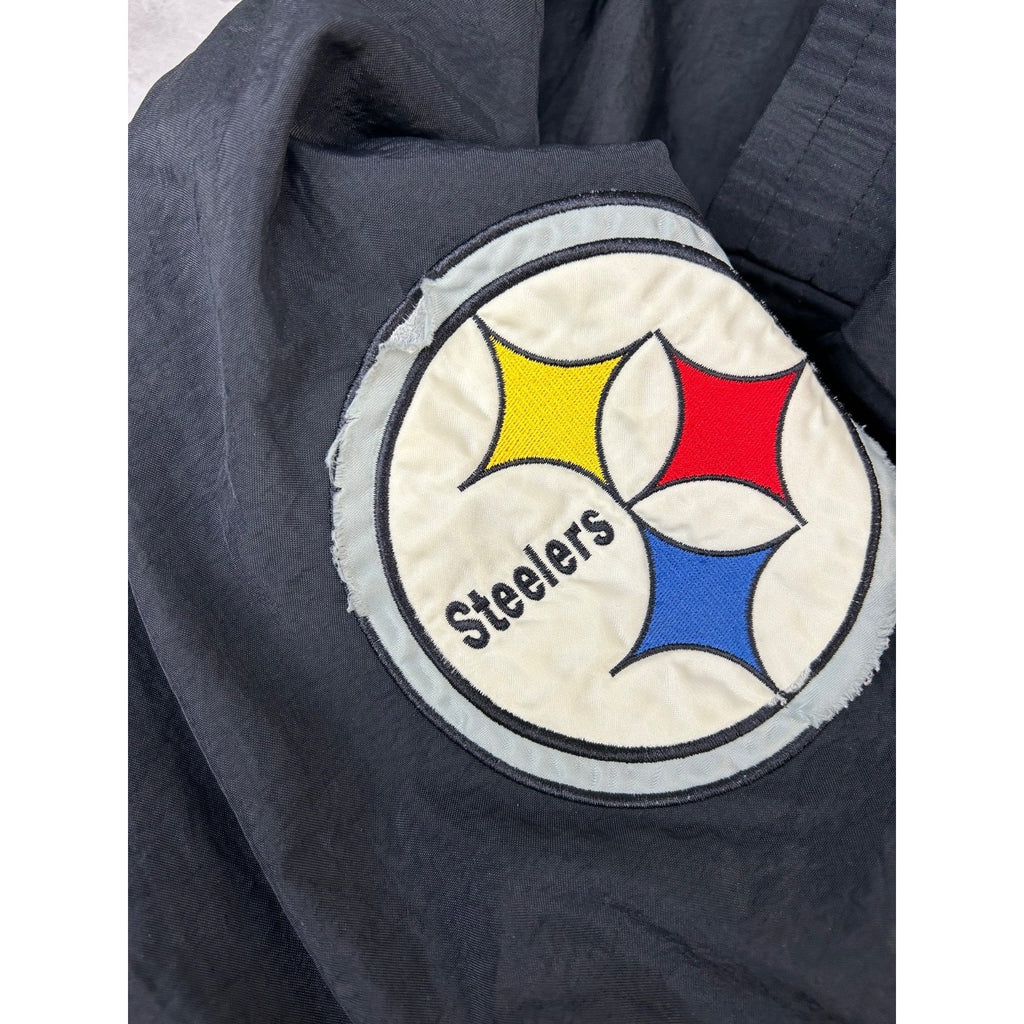 Vintage 90s Pittsbrugh Steelers NFL Embroidered Insulated Jacket Size XL