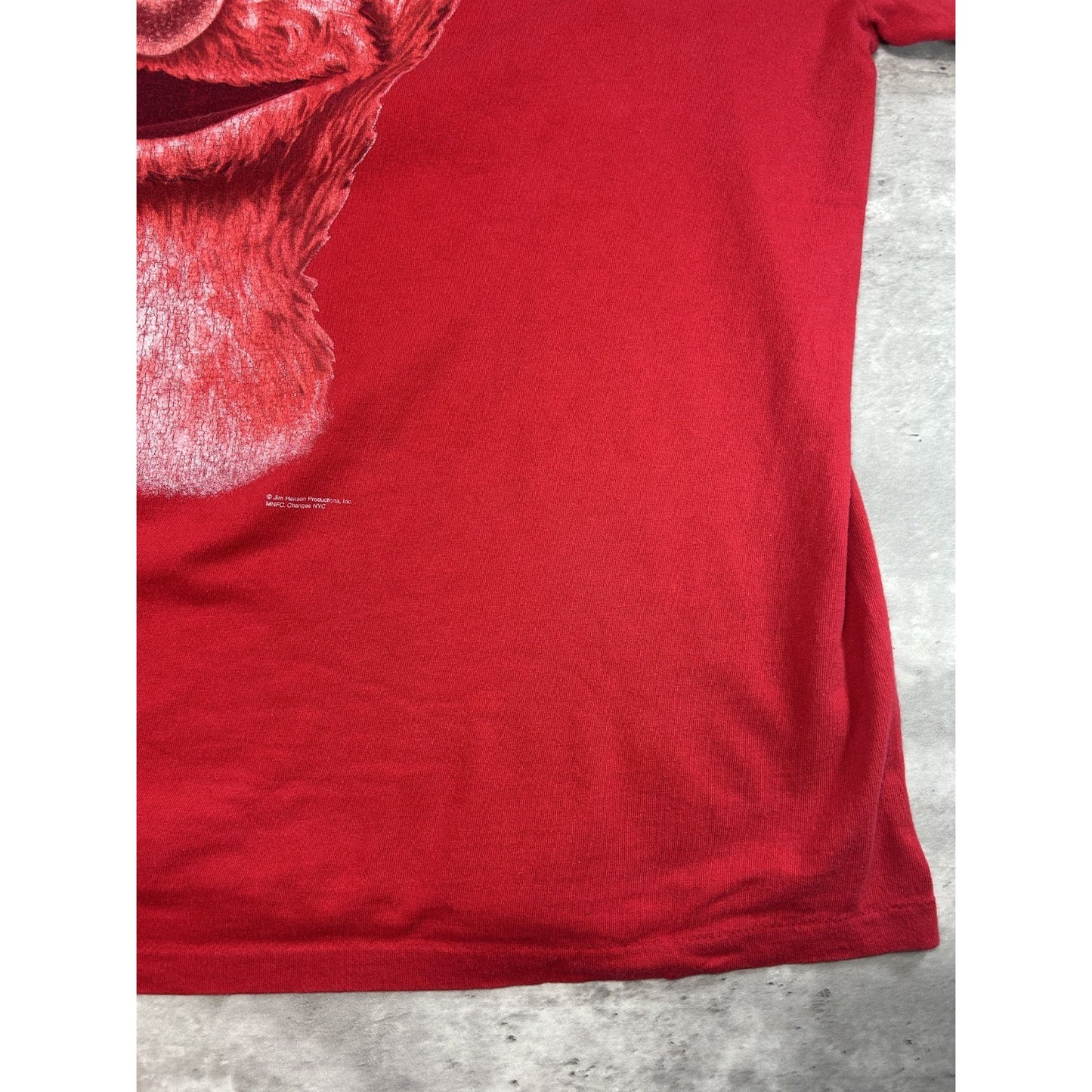 Vintage 90s Sesame Street Elmo Monster Wear Tv Show Promo T-Shirt Size XL