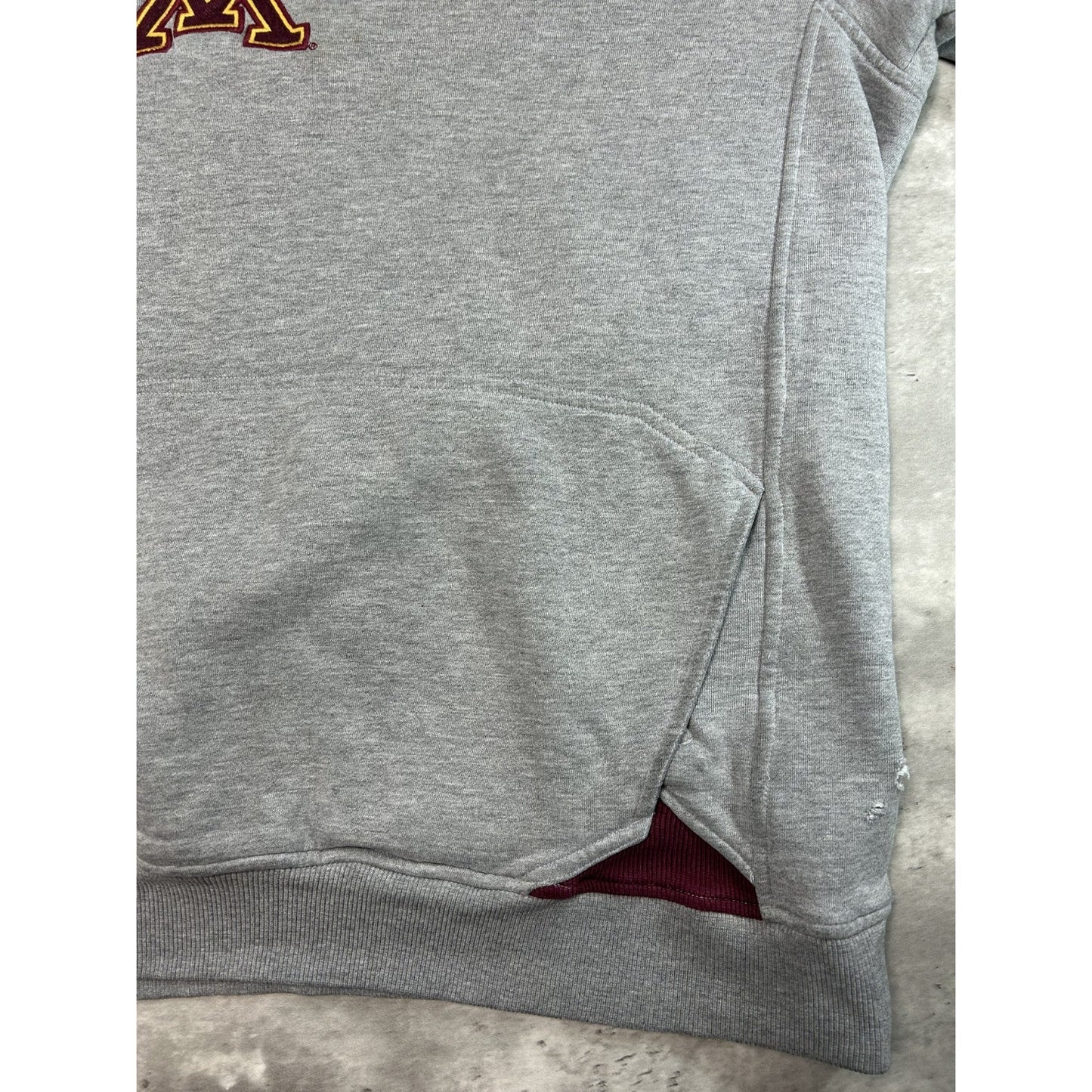Vintage Minnesota Gophers NCAA Nike Middle Swoosh Hooded Sweatshirt Size XL