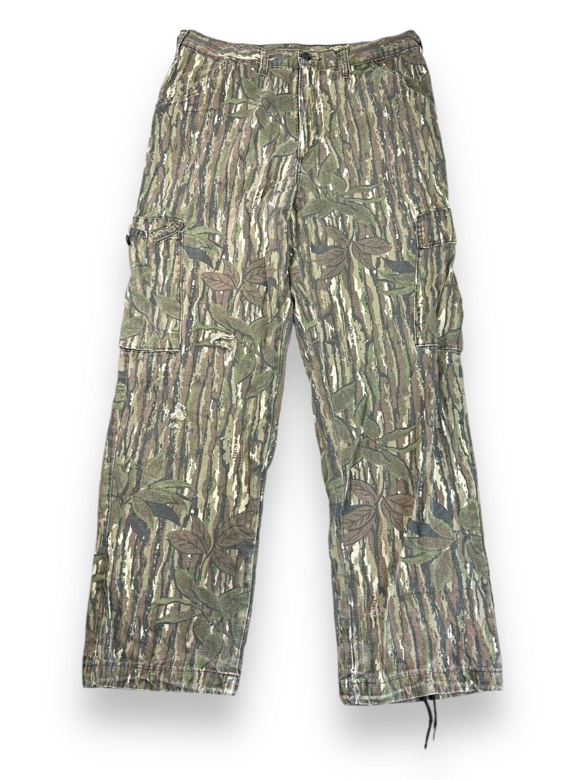 Vintage 90s Liberty Realtree Camo Cargo Ripstop Hunting Pants Size 34