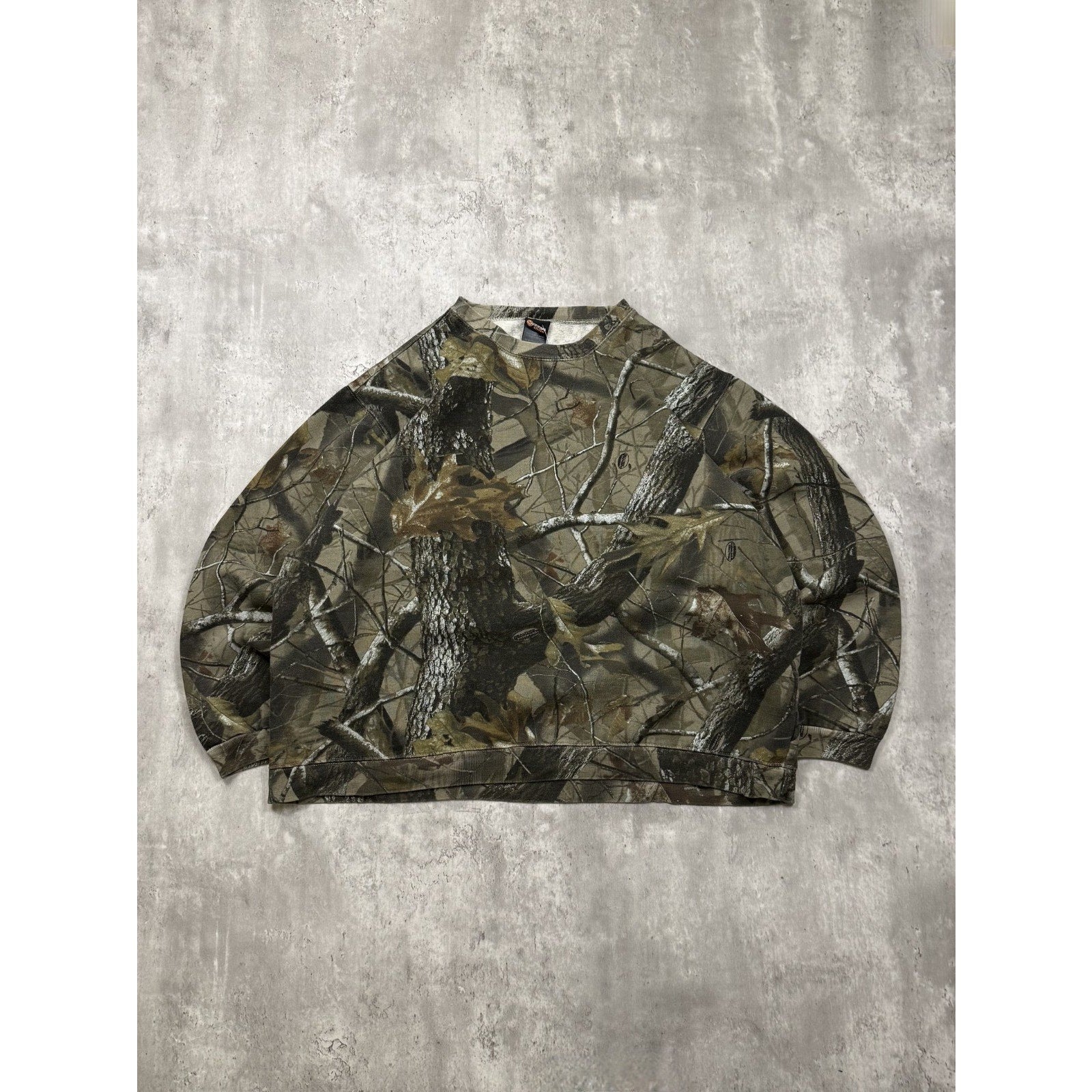 Vintage Outfitters Ridge Realtree Hardwoods Hunting Crewneck Sweatshirt Size XL