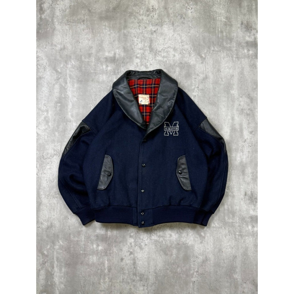Vintage 1970s/80s McMaster University Varsity Jacket Size Medium