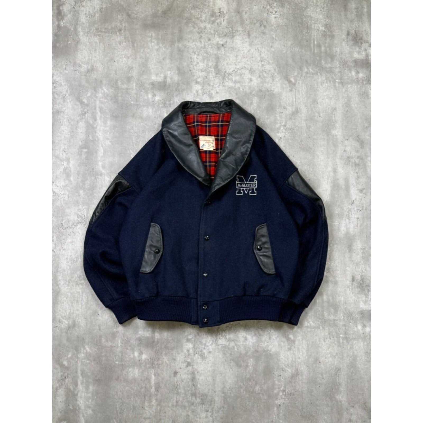 Vintage 1970s/80s McMaster University Varsity Jacket Size Medium